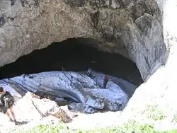 Entrance area of the Schellenberg Ice Cave