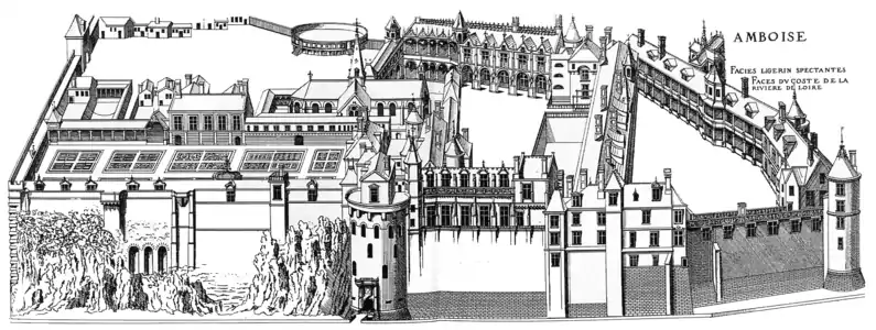 Layout of the Chateau, with high walls