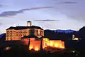 Trautenfels Castle at night