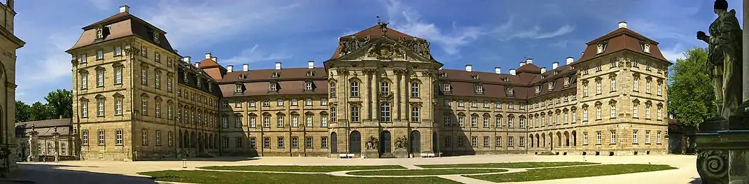 Schloss Weissenstein at Pommersfelden, built 1711-1718 for Lothar Franz, to this day a private residence of the Counts of Schönborn-Wiesentheid