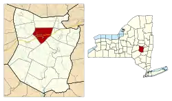 Location in Schoharie County and the state of New York.