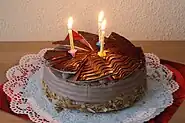 A birthday cake