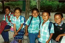 Image 25School children in Bigi Poika (from Suriname)