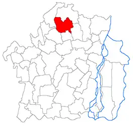 Location in Brăila County