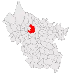 Location in Buzău County