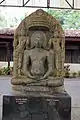 Sculpture dated 12th century of Adinath Tirtankar from Gurupura  in the Shivappa Nayaka Palace in Shivamogga