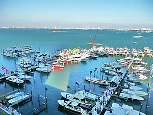 The Sea Isle Marina during the Miami International Boat Show, 2010