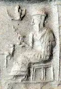 Seal of King Ebarat Louvre Museum Sb 6225 (detail of King Ebarat)