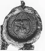 Seal of Vygantas, the Duke of Kernavė, 1388