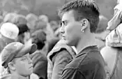 Image 61Young man in 1995, sporting a short undercut hairstyle. (from 1990s in fashion)