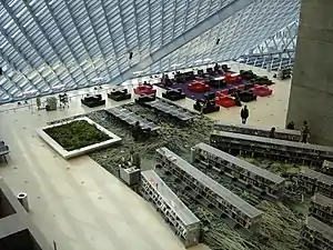 Interior of the Seattle Central Library by Rem Koolhaas (2006)