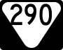 State Route 290 marker