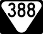 State Route 388 marker