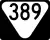 State Route 389 marker