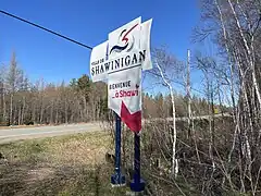 City of Shawinigan sign, route 359