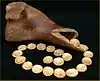 Cowbone and gold coins of the Sedgeford Hoard