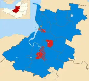 2003 results map