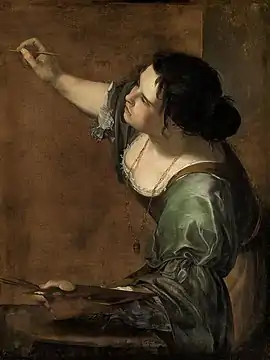 Self-portrait as the Allegory of Painting (1638-9) by Artemisia Gentileschi.