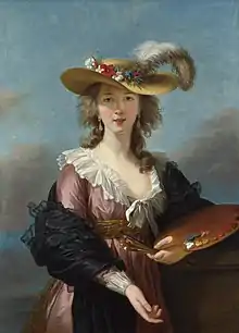 Elisabeth Vigee-Le Brun (1755–1842), Self-portrait, c. 1780s, one of many she painted for sale