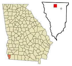 Location in Seminole County and the state of Georgia