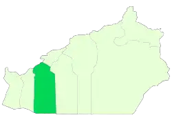 Location of Sorkheh County in Semnan province