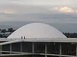 Exterior view of the Senate chamber.