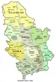 Geographical regions of Serbia-detailed