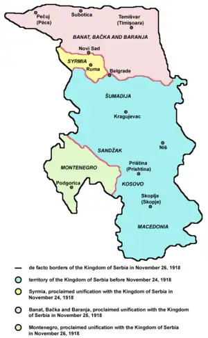 Unification of Vojvodina with Serbia, 1918