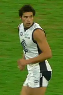 Setanta O'Hailpin playing for Carlton in 2008