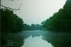 Fog over the Sev River in Suzemsky District