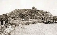 The island and the Sevan Monastery during the 19th century (Paris, 1869, T. Deyrolle)