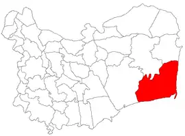 Location in Tulcea County