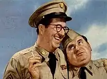 Gosfield as Duane Doberman (right) with Phil Silvers as Ernie Bilko