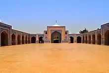 A view of the mosque's courtyard