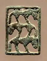 Bronze horse ornament (Shajing culture 700-100 BCE)