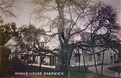 Shapwick Manor, Somerset, postcard ca 1910