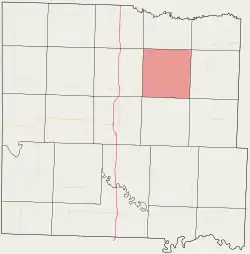 Location in Bates County