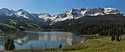 Sheep Mountain to right, with Trout Lake