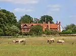 Ockwells Manor and wall attached on the South East