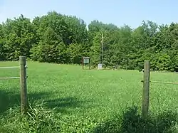 A memorial at one of the Shenandoah crash sites