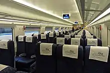 Image 34Interior view of a high-speed bullet train, manufactured in China (from Rail transport)