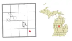 Location within Isabella County