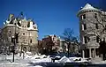 The Miller house during the 2010 blizzard, with the Estonian Embassy in front