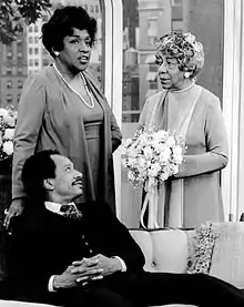 The cast of The Jeffersons in 1976. The Jeffersons ran from 1975 to 1985, and was the second-longest running TV series with a mainly African-American cast.