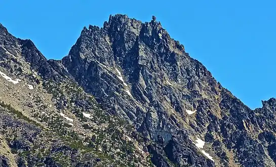 Sherpa Peak seen from Longs Pass