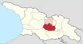 Overlapping borders of de jure Shida Kartli region and de facto South Ossetia