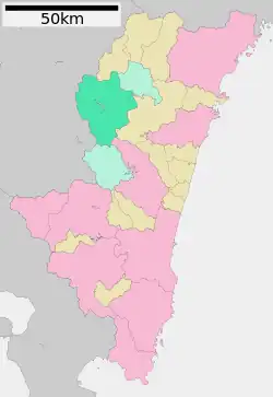 Location of Shiiba