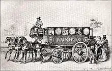 Image 214George Shillibeer's first London omnibus, 1829 (from Horsebus)