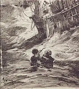 Pen & Ink Drawing for Harper's Young People, 1883,