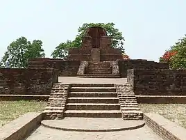 Ruins Shobhnath temple, Shravasti, believed to be birthplace of Sambhavanath